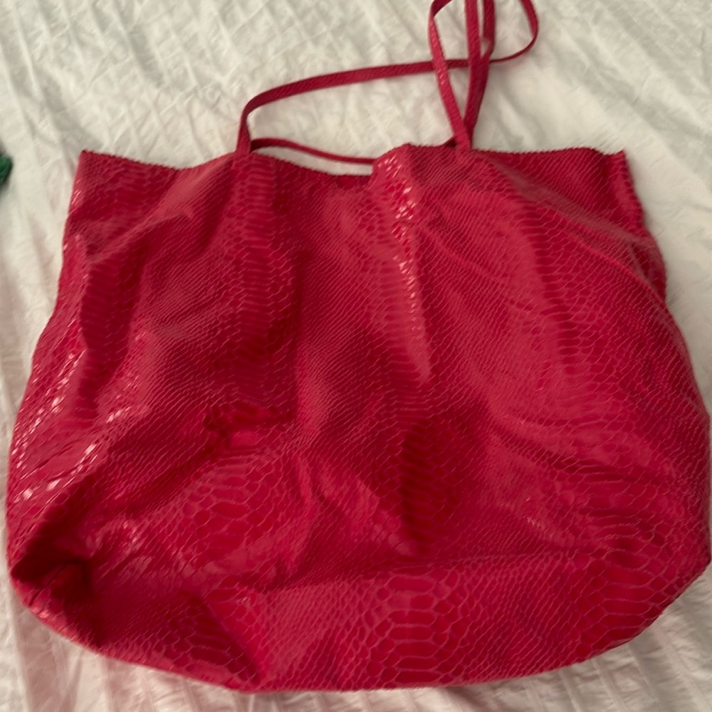 Carlos Falchi hot pink handbag good condition